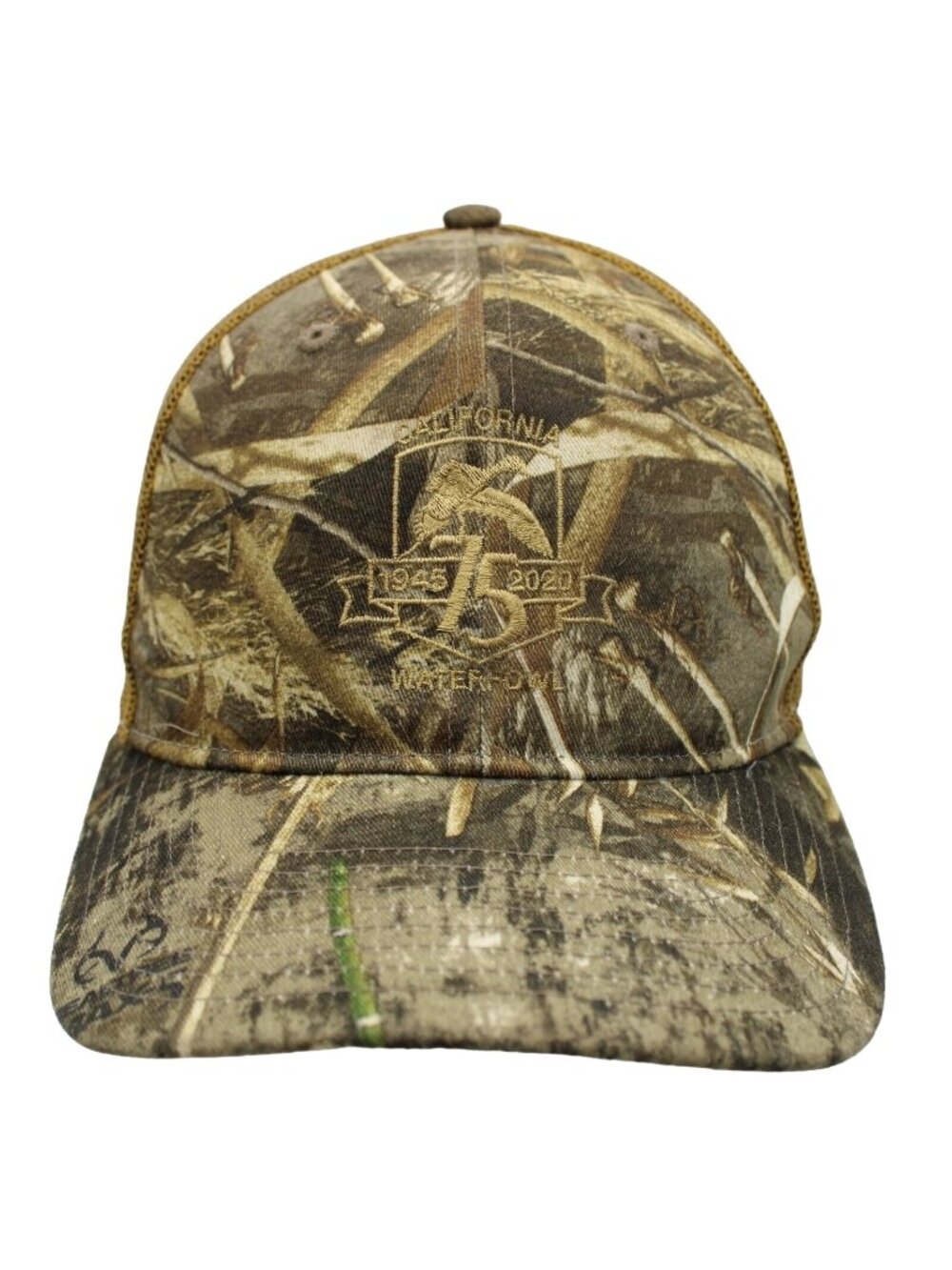 California Water Fowl Association 75yr 1945 2020 Camouflage Snapback Trucker Hat